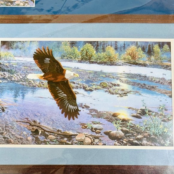 Vintage Sunset Crewel Kit "Spring on the River" (1996) with Wool Yarn - New/Seal - Picture 2 of 5